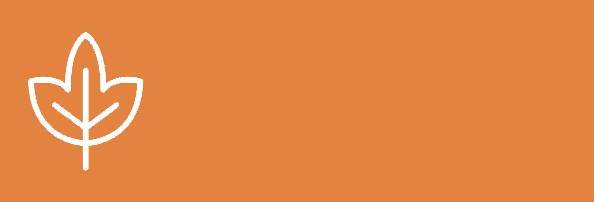 The image features a minimalist design with a burnt orange background. On the left side, there is a ...