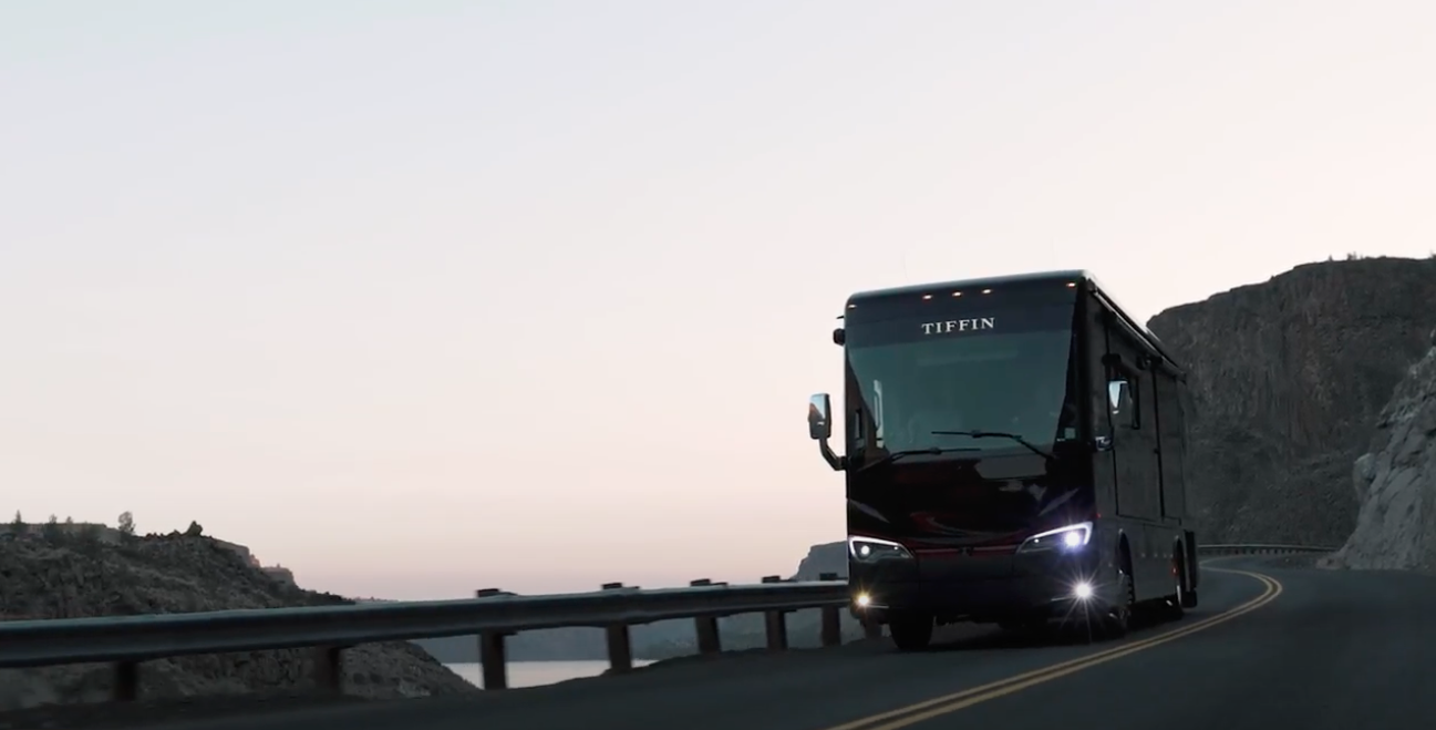 Rv On Coastal Highway - Happy Campers RV Rentals